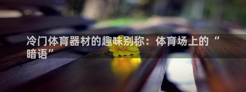 极悦娱乐代理怎么样知乎：冷门体育器材的趣味别称：体育