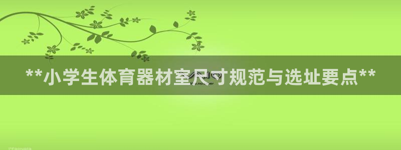极悦平台官方网址查询：**小学生体育器材室尺寸规范与