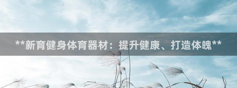 极悦平台是干嘛的：**新育健身体育器材：提升健康、打