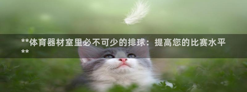 极悦平台官网登录入口手机版：**体育器材室里必不可少