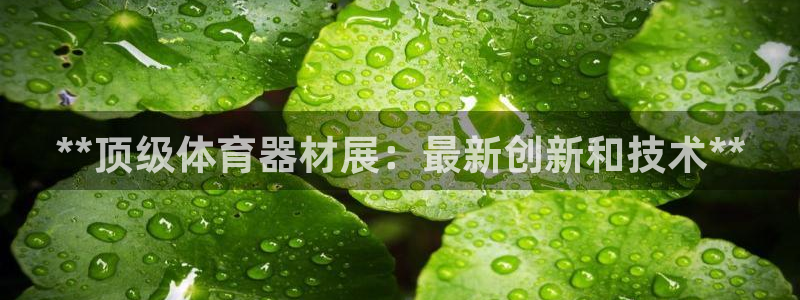 极悦平台发7O777：**顶级体育器材展：最新创新和
