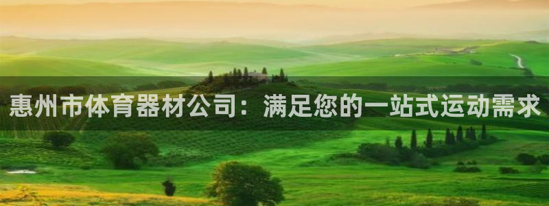 极悦平台代理怎么做：惠州市体育器材公司：满足您的一站式运动需